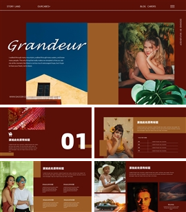 欧美风时尚产品投标创意ppt模板