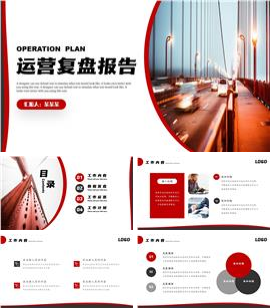 运营复盘报告ppt模板