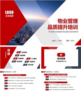 物业公司管理品质提升培训物业员工培训ppt模板