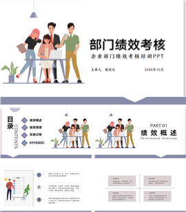 企业部门绩效考核培训ppt模板