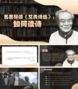 人教版九年语文上册名著导读《艾青诗选》：如何读诗ppt课件