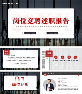 岗位竞聘述职报告ppt模板