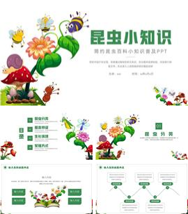 大气昆虫百科小知识普及ppt模板