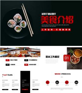 美食餐饮介绍主题ppt模板