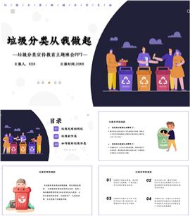 垃圾分类主题班会ppt完整内容