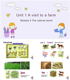 小学英语牛津上海版四级上《unit 1 A visit to a farm》PPT课件