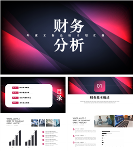 财务工作汇报计划总结ppt模板