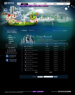 韩国网站界面设计模板PSD