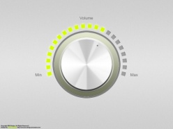 音量控制旋转按钮psd素材