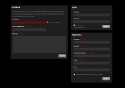 网页注册登录框PSD素材