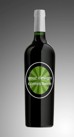 创意酒瓶包装PSD设计素材