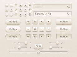 浅色UI工具包PSD下载