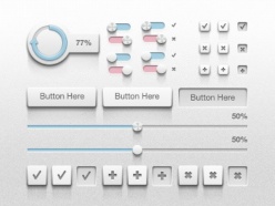 网页UI元素设计PSD下载