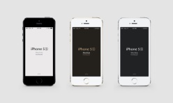iPhone5s手机模型PSD