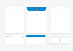 白色信封与文件袋源文件
