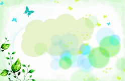 绿色手绘花纹PSD背景图