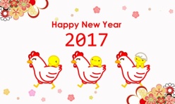 2017卡通新年海报设计