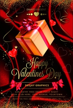 情人节快乐广告海报