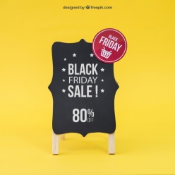 黑色星期五海报样机设计