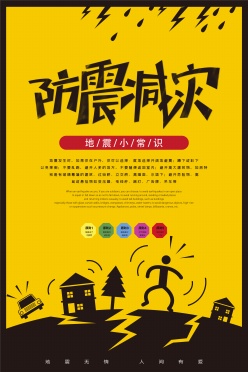 防震减灾宣传海报设计
