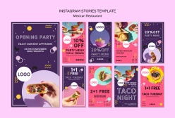 墨西哥美食宣传册内页排版设计