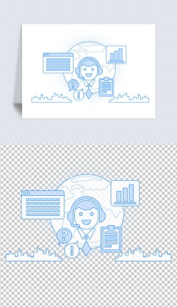 客服服务理念元素