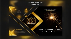 2020年黑金风格banner设计