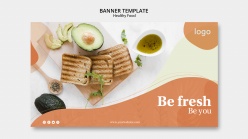 健康轻食餐banner设计图