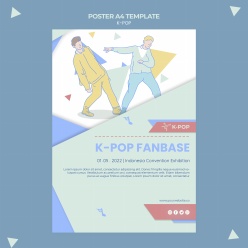 K-POP插图海报模板源文件