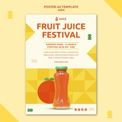 美味果汁宣传海报设计