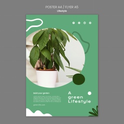 绿色生活PSD广告海报