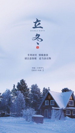 立冬中国二十四节气海报设计