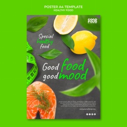 健康食品海报设计模板