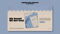 计划器登录页模板PSD