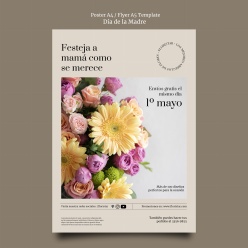 花店花卉海报设计PSD