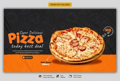 美味披萨网页横幅模板