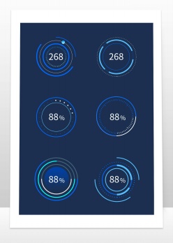 仪表盘数据ui元素设计
