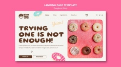 甜品网站主页模板设计PSD