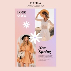 春季女装宣传广告海报设计