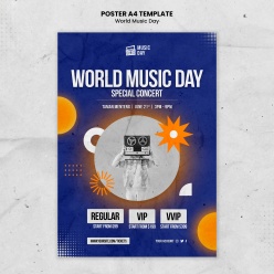 世界音乐节酷炫海报设计