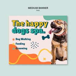 宠物店中横幅banner设计