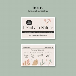 美容护肤行业商务名片设计