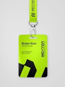 工牌展示样机PSD分层素材