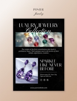 珠宝饰品宣传海报PSD素材