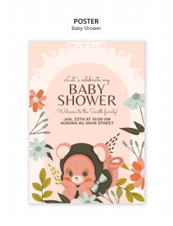 宝宝生日秀活动海报PSD源文件设计