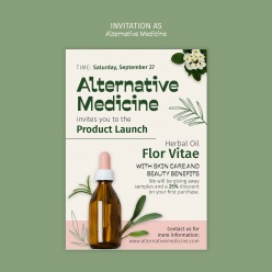 医药护肤产品会邀请传单A5