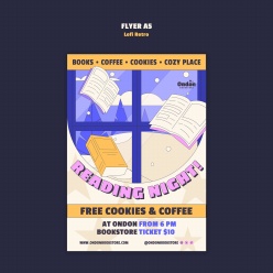 低保真复古风格活动传单设计