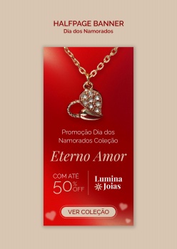 珠宝饰品钻石宣传竖版banner设计