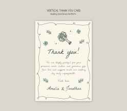 婚礼感谢卡设计ps素材