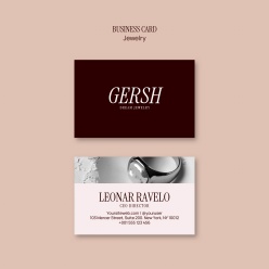 珠宝饰品设计师名片模板PSD